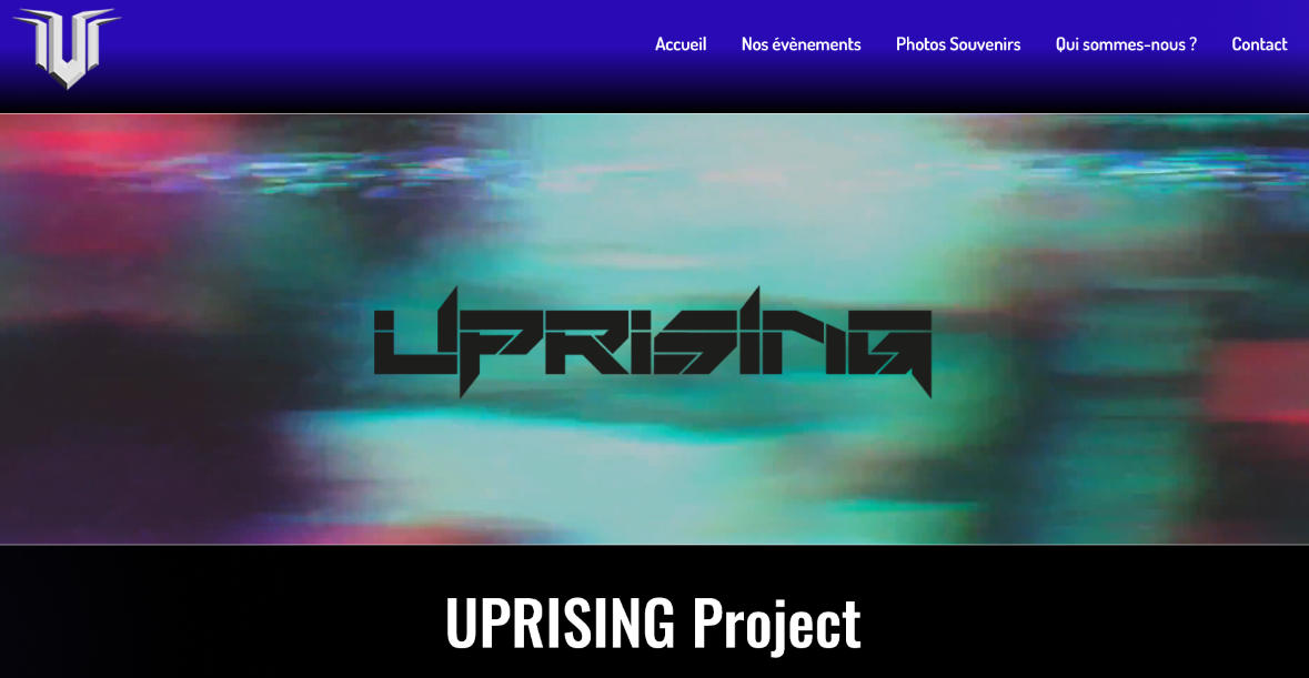 Site événementiel UPRISING Project